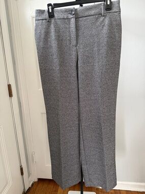 Hilary Radley Gray Pinstripe Dress Trousers
